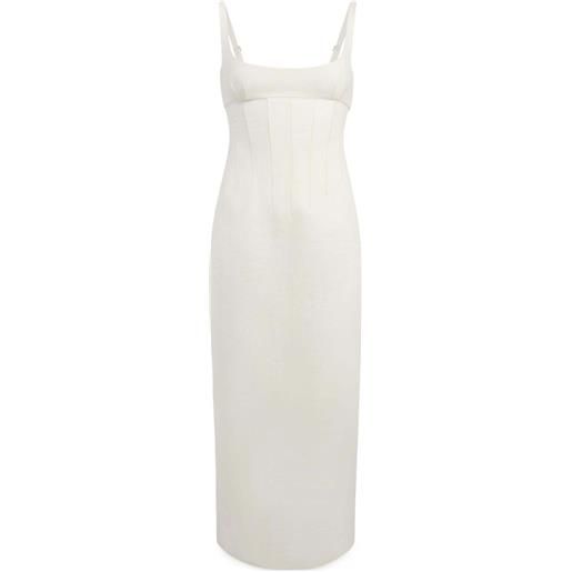 KHAITE abito lotte color crema - bianco