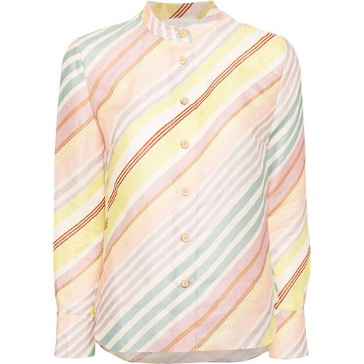 ZIMMERMANN camicia a righe - toni neutri