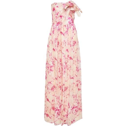 Ml Monique Lhuillier abito lungo marlee - rosa