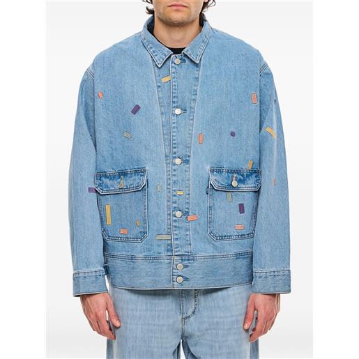 Levi's: Made & Crafted giacca denim con applicazione - blu