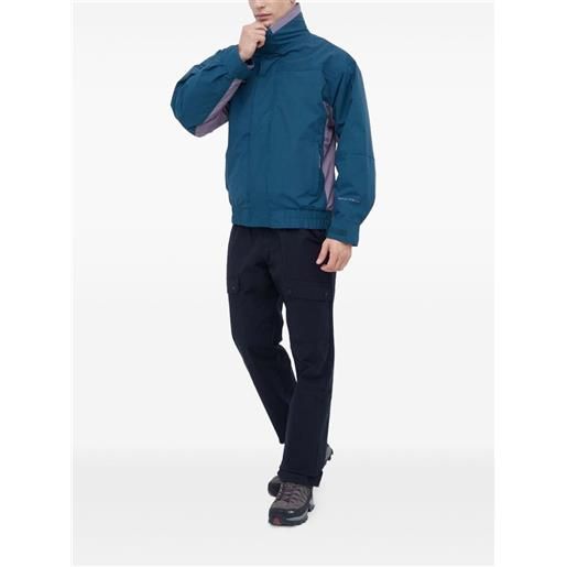 Columbia giacca con design color-block e zip - blu