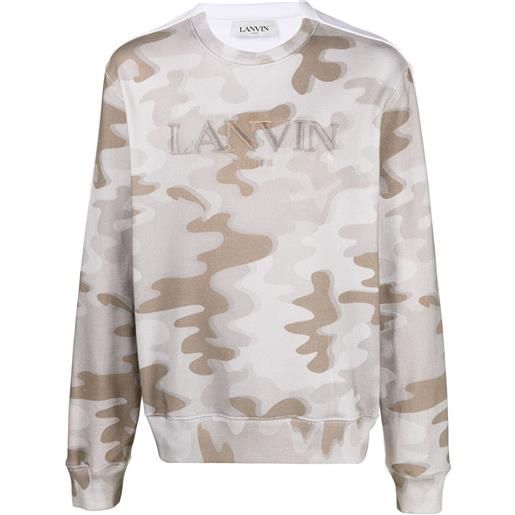 Lanvin felpa con stampa camouflage - toni neutri