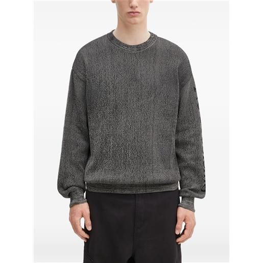 Aries felpa con logo - grigio