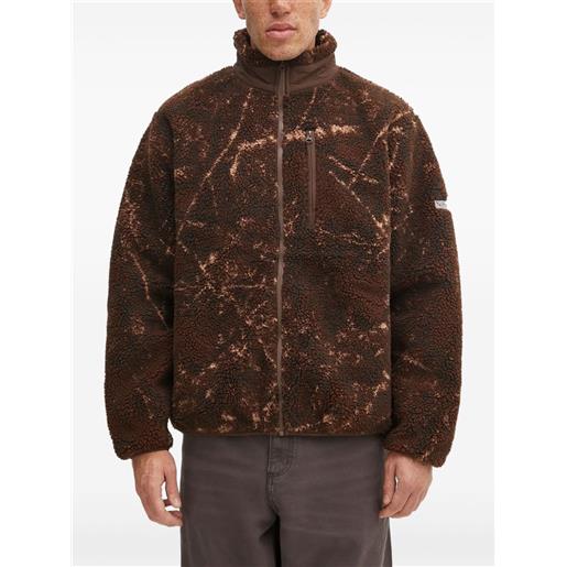 NO PROBLEMO giacca in pile con zip - marrone