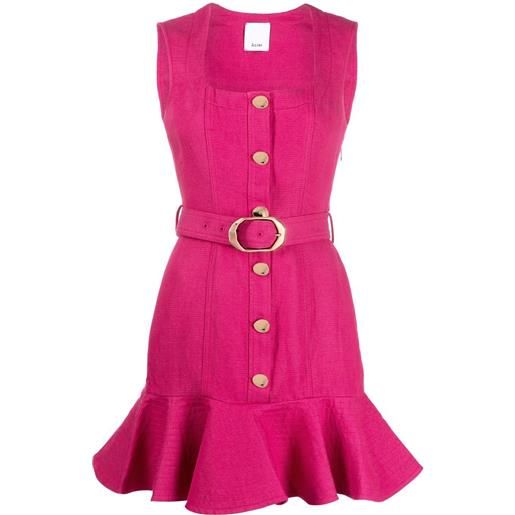 Acler abito corto con cintura - rosa