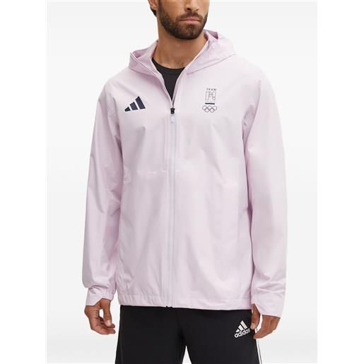 adidas giacca con cappuccio - rosa