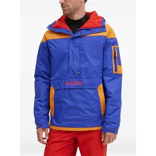Columbia felpa con mezza zip - blu