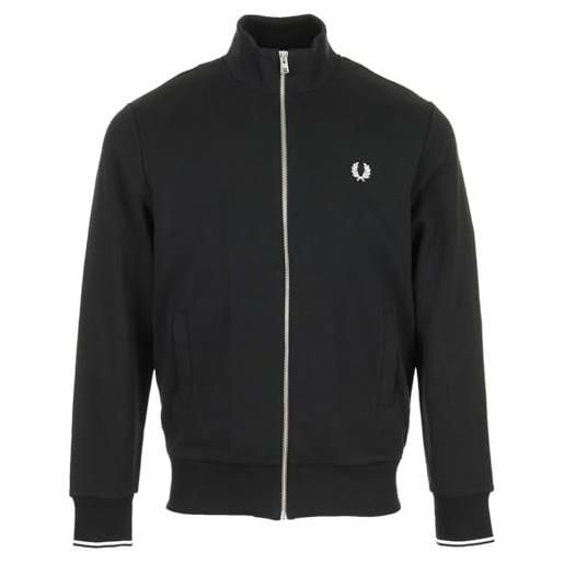 Fred Perry zip through sweatshirt, felpa uomo - m