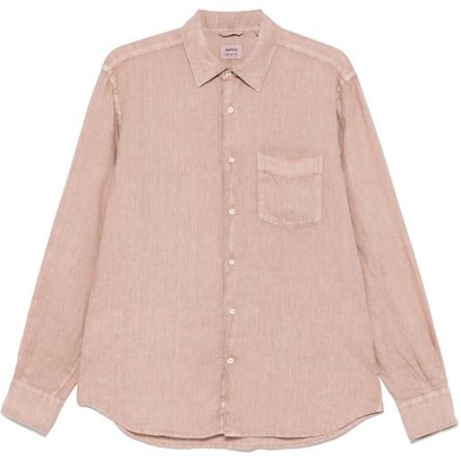 ASPESI camicia in lino - marrone