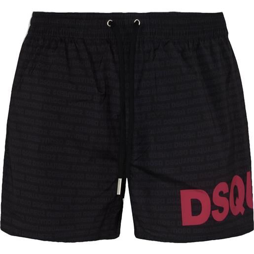 Dsquared boxer mare midi con logo Dsquared2