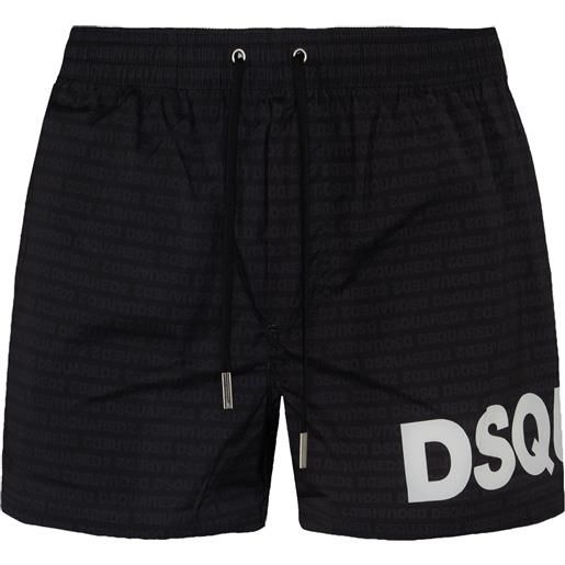 Dsquared boxer mare midi con logo Dsquared2