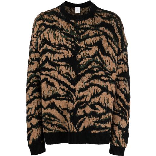 Roberto Cavalli felpa con stampa - arancione