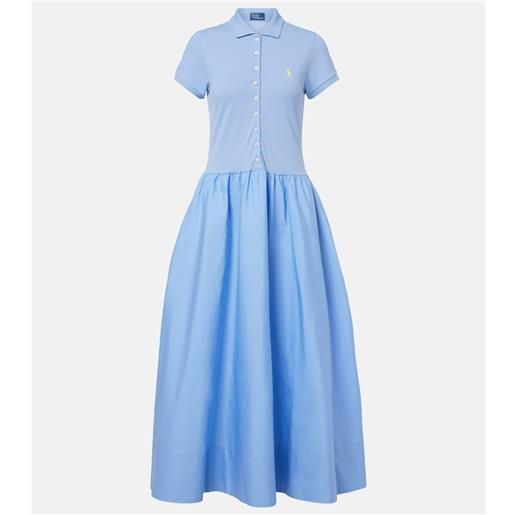 Polo Ralph Lauren abito midi in misto cotone