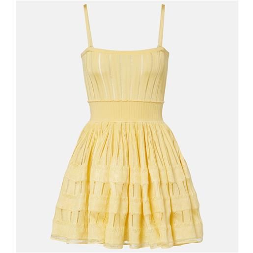 Alaia alaïa abito corto in maglia