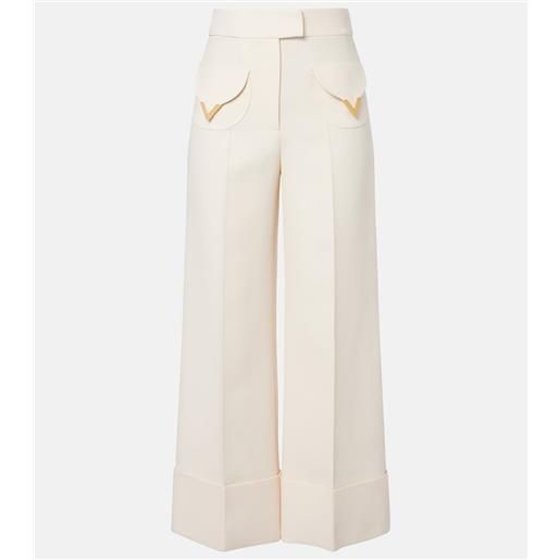 Valentino pantaloni vgold in crepe couture
