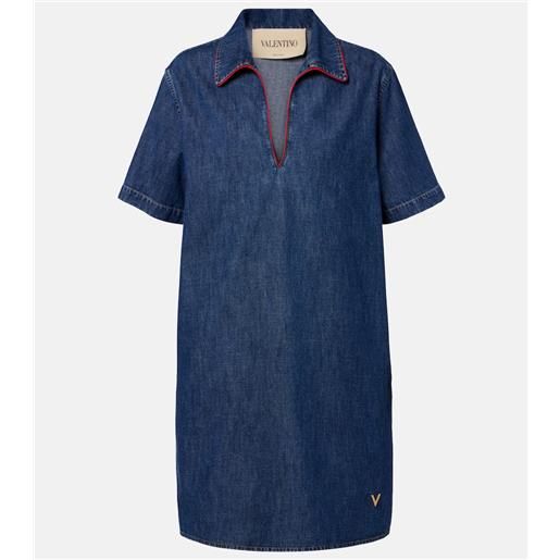 Valentino abito midi vgold di jeans