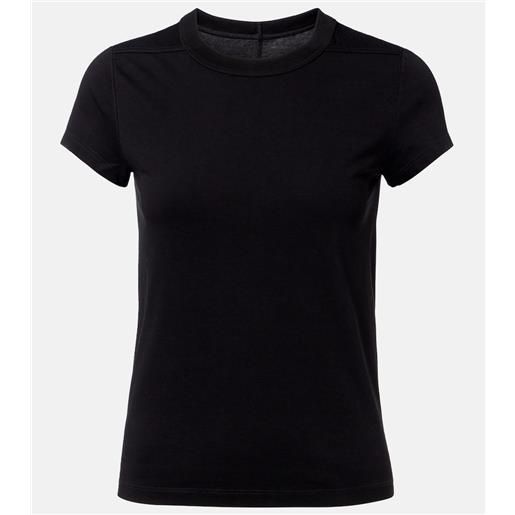 Rick Owens t-shirt level in jersey di cotone cropped