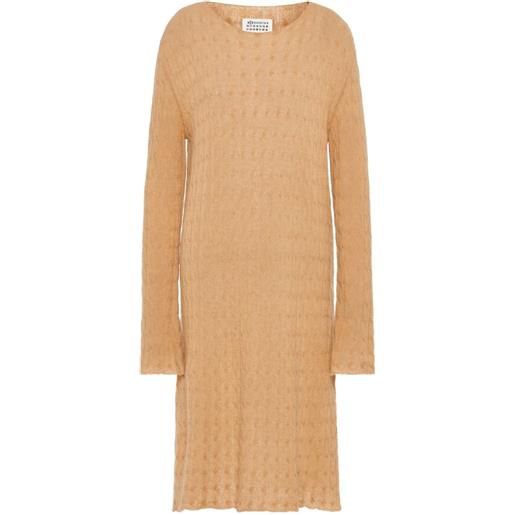 Maison Margiela abito con cuciture - marrone