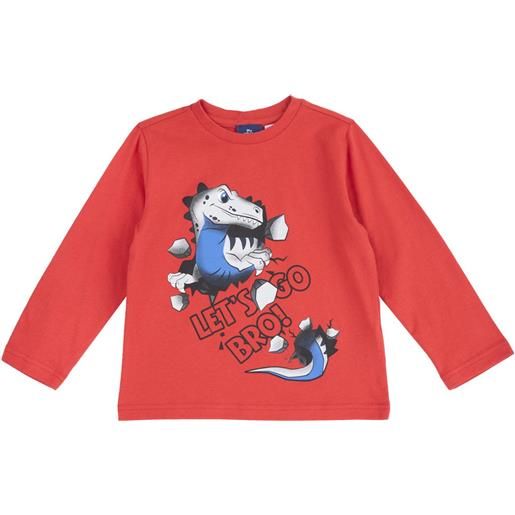 Chicco - t-shirt m/l con stampa draghetto