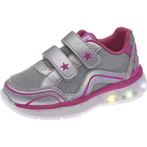 Chicco sneaker chimberly doppio velcro argento con luci - chicco
