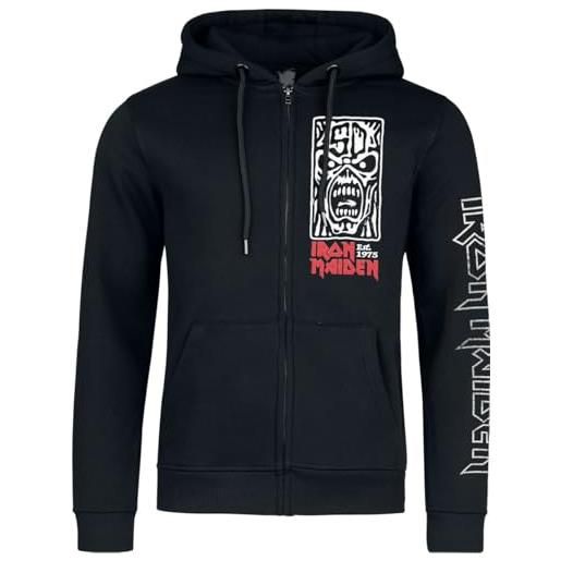 Iron Maiden portrait scream uomo felpa jogging nero l 80% cotone, 20% poliestere regular