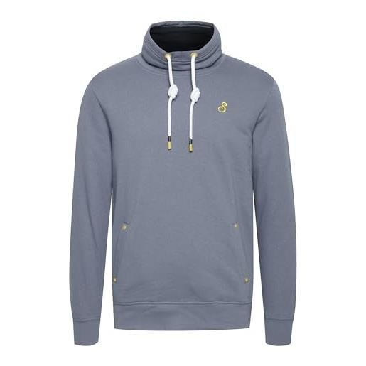 !Solid sdkaan - felpa da uomo, 100% cotone, vestibilità regolare, china blue (183918), l