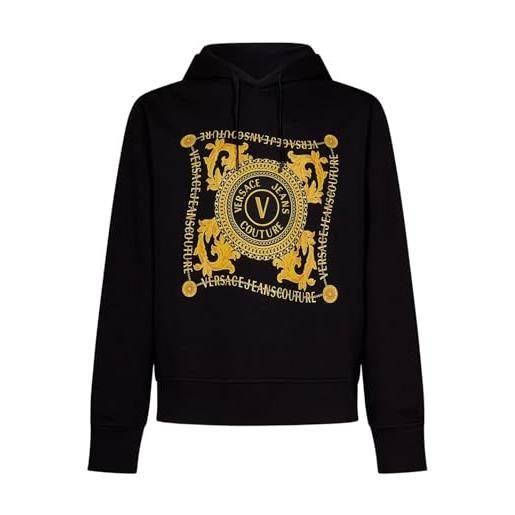 Versace jeans couture felpa con cappuccio foulard 75gaif07cf00f nero