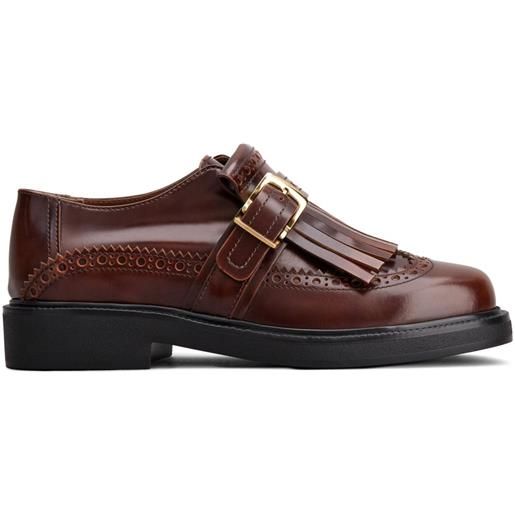 Tod's brogues in pelle - marrone