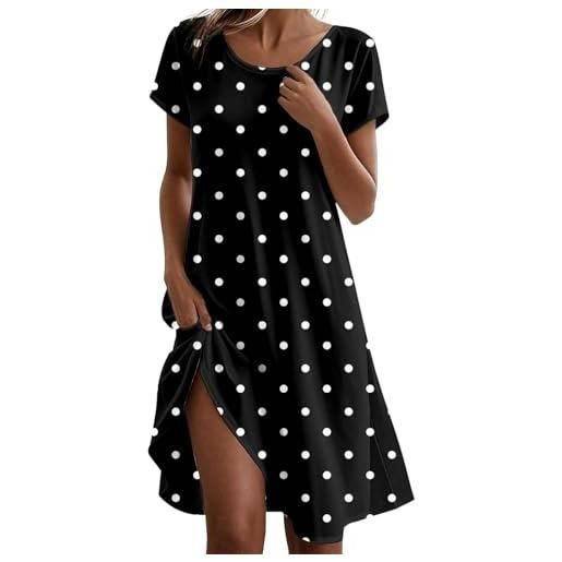Generico abito estivo donna abiti estivi donna vestito elegante vestiti da vestitini premaman lunghi abitino tubino curvy eleganti cotone lungo women xl spiaggia mare lino prendisole corto casa freschi