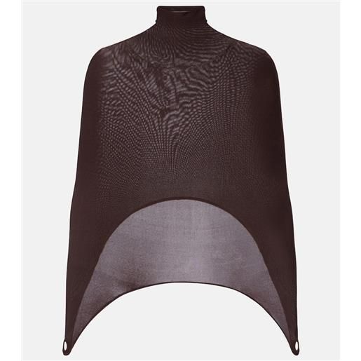 Alaia alaïa lupetto in misto seta