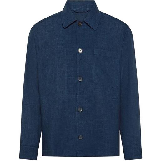Cruna giacca cardiff con bottoni - blu