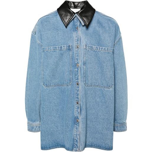 Nanushka giacca-camicia denim - blu