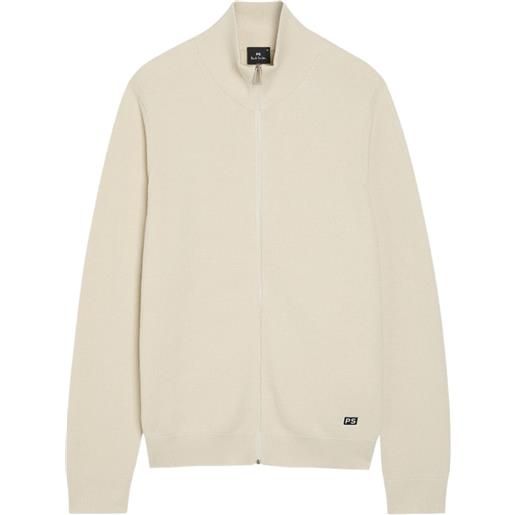 PS Paul Smith cardigan con zip - toni neutri