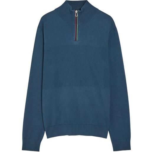PS Paul Smith maglione con zip - blu