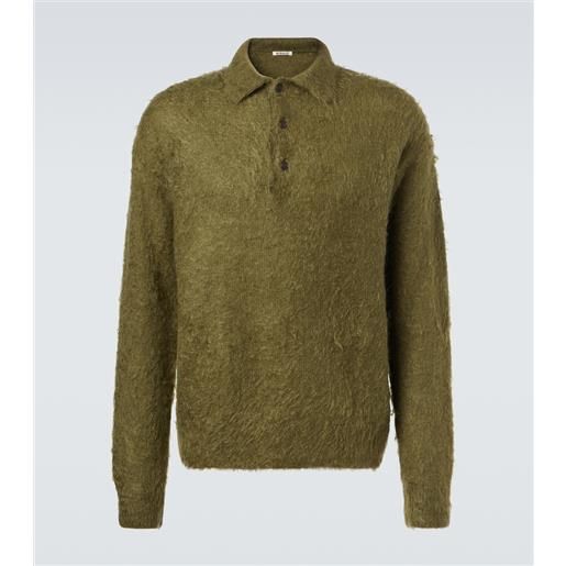 Auralee polo in mohair e lana