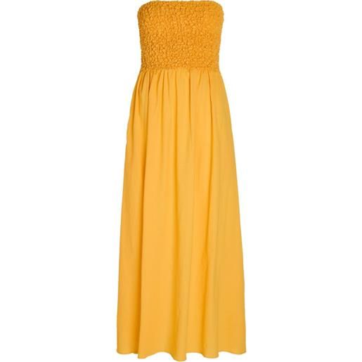 Faithfull abito midi orla - giallo