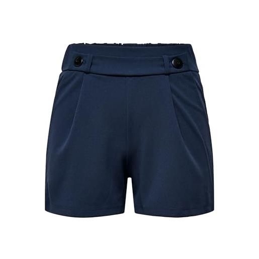 Jdy pantaloncini casual da donna jdygeggo jrs noos, black iris/detail: black button, l