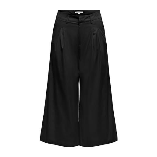 ONLY onltanny mw pleat culotte pant cc pnt, nero, s, nero, s