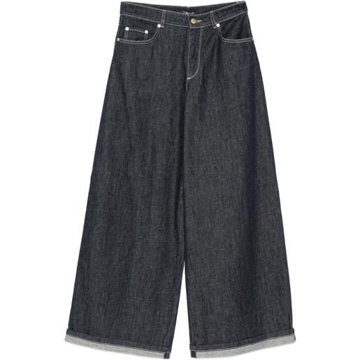 'S Max Mara jeans mocchio a gamba ampia - blu