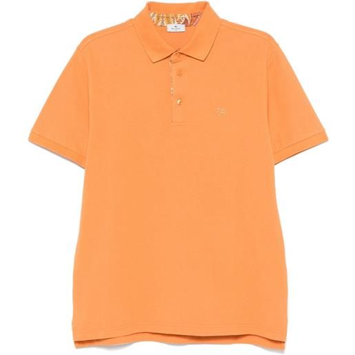 ETRO polo in piqué - arancione