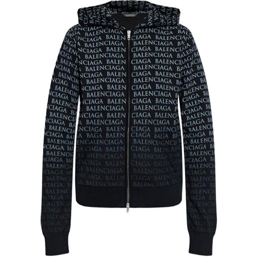 Balenciaga felpa con cappuccio - nero
