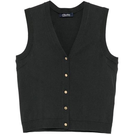 'S Max Mara gilet con scollo a v - verde