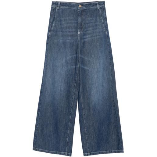 'S Max Mara jeans a gamba ampia - blu