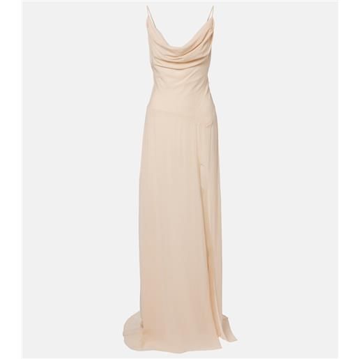 Blumarine abito lungo in georgette