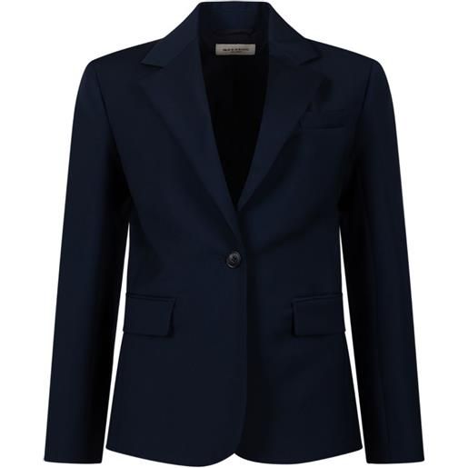 Weekend Max Mara blazer monopetto in lana - blu