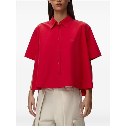 LOEWE camicia con ricamo - rosso
