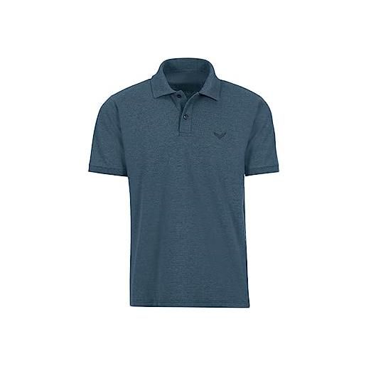 Trigema uomo 627601 polo not applicable, blu (jeans/melange 643), medium