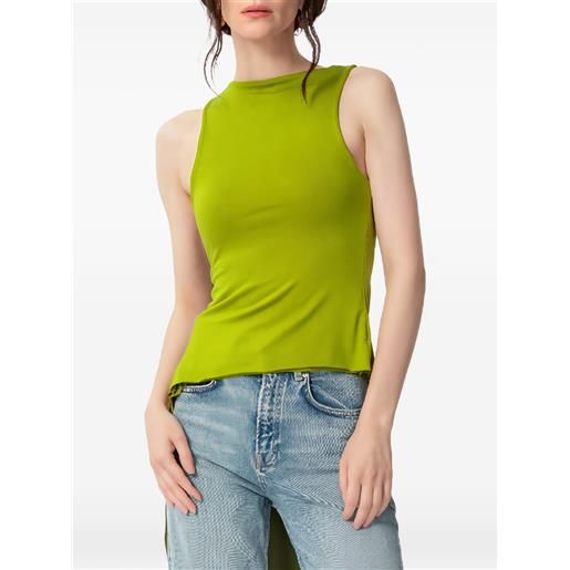 CONCEPTO top elio drappeggiato - verde