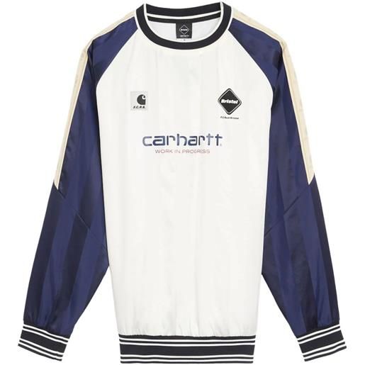 Carhartt WIP x f. C. Real bristol warm up piste sweatshirt - bianco