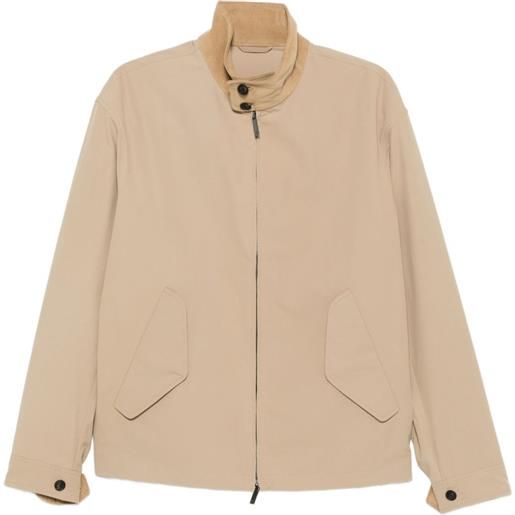Emporio Armani bomber con colletto a coste - toni neutri